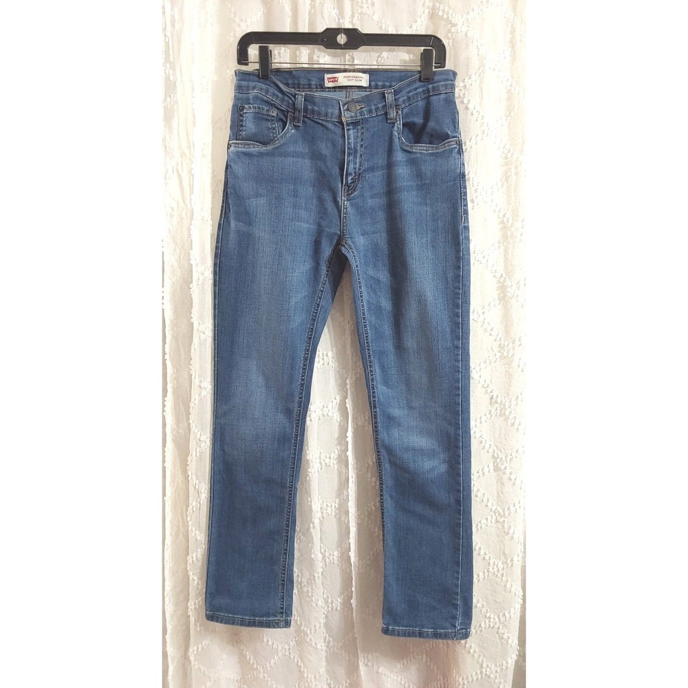Levis 511 Slim Fit Performance Jeans Mens 29x31 Blue Denim Medium Wash 18 REG - Picture 1 of 4